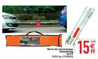 Barre de remorquage sleepstang xlpt