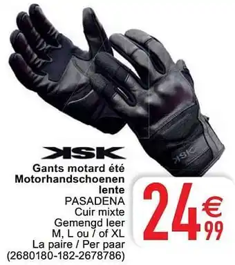 Gants motard été motorhandschoenen lente pasadena
