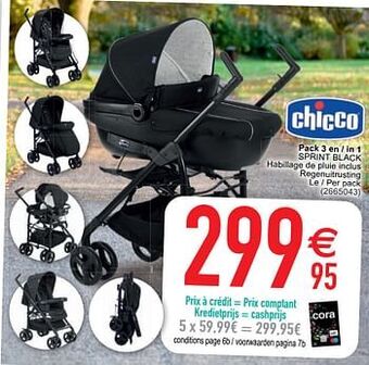 Cora Pack 3 en - in 1 sprint black aanbieding