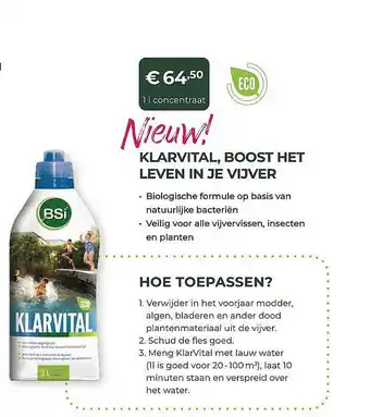 Klarvital, Boost Het Leven In Je Vijver