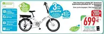Vélo électrique pliable 20`` aluminium elektrische plooifiets 20`` in aluminium evobike