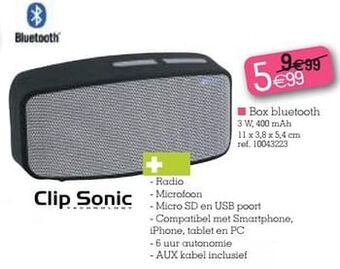 Box bluetooth