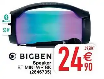 Cora Bigben speaker bt mini wp bk aanbieding