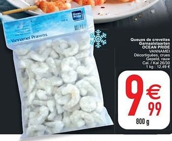 Cora Queues de crevettes garnaalstaarten ocean pride vannamei aanbieding