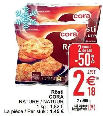 Rösti cora nature - natuur