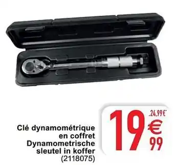 Cora Clé dynamométrique en coffret dynamometrische sleutel in koffer aanbieding