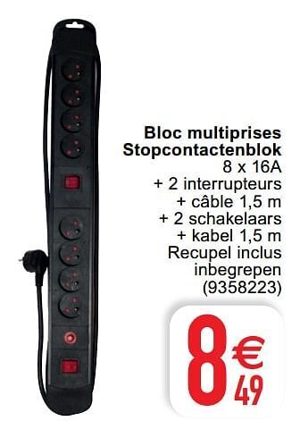 Bloc multiprises stopcontactenblok