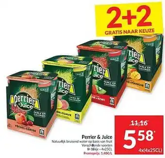 Perrier + juice natuudijk bruisend water op basis van fruit