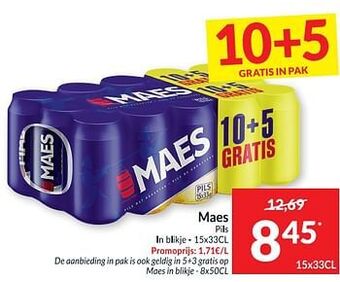 Intermarché Maes pils aanbieding