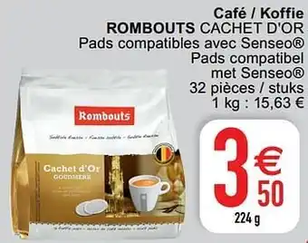 Cora Café - koffie rombouts cachet d`or aanbieding