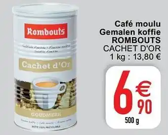 Cora Café moulu gemalen koffie rombouts cachet d`or aanbieding