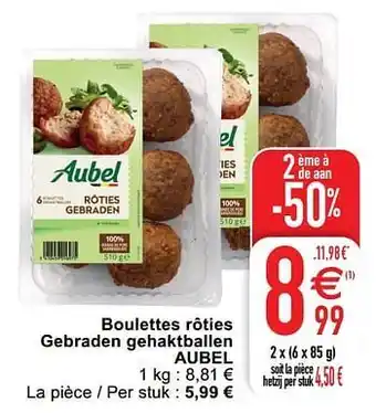 Boulettes rôties gebraden gehaktballen aubel