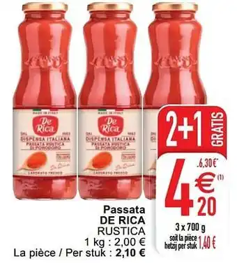 Cora Passata de rica rustica aanbieding