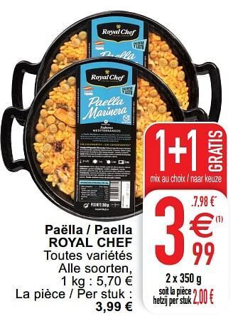 Cora Paëlla - paella royal chef aanbieding