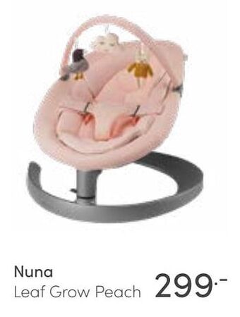 Baby & Tiener Nuna leaf grow peach aanbieding