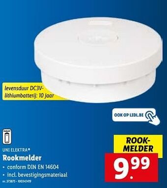 Lidl Rookmelder aanbieding