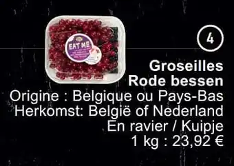 Cora Groseilles rode bessen aanbieding