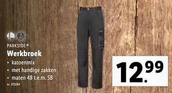 Lidl Werkbroek aanbieding