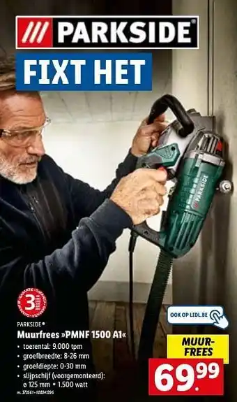 Parkside muurfrees pmnf 1500 a1