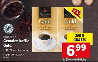 Lidl Gemalen koffie gold aanbieding