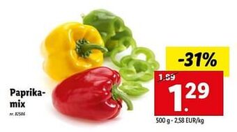 Lidl Paprikamix aanbieding