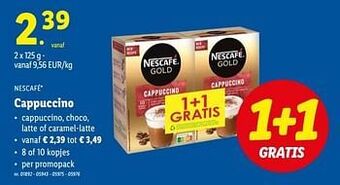 Lidl Cappuccino aanbieding