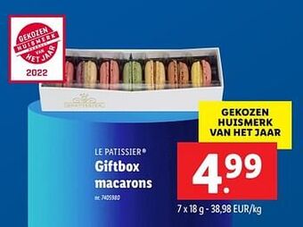 Lidl Giftbox macarons aanbieding