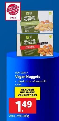 Lidl Vegan nuggets aanbieding