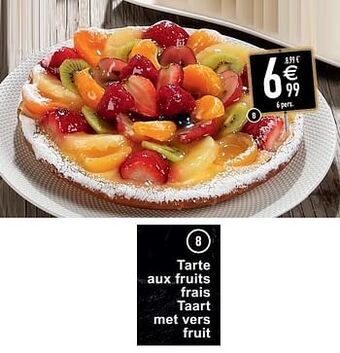 Cora Tarte aux fruits frais taart met vers fruit aanbieding