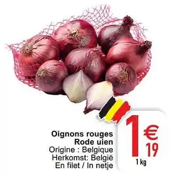 Cora Oignons rouges rode uien aanbieding