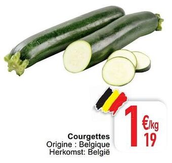 Cora Courgettes aanbieding