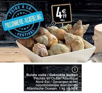 Bulots cuits - gekookte wulken