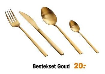 Kwantum Bestekset goud aanbieding