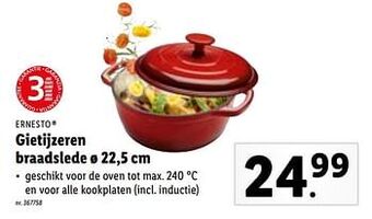 Lidl Gietijzeren braadslede aanbieding