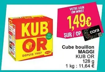 Cora Cube bouillon maggi kub or aanbieding