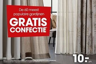 Kwantum Populaire gordijnen aanbieding