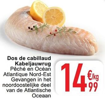 Cora Dos de cabillaud kabeljauwrug aanbieding