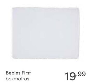 Baby & Tiener Bebies first boxmatras aanbieding