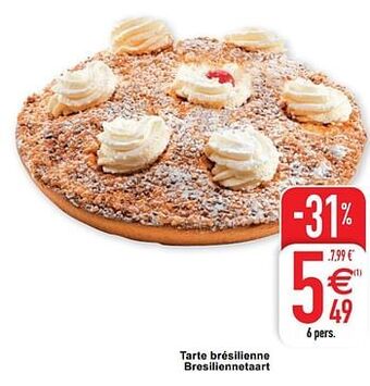 Cora Tarte brésilienne bresiliennetaart aanbieding