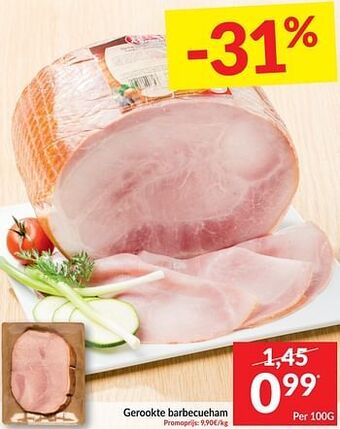 Intermarché Gerookte barbecueham aanbieding