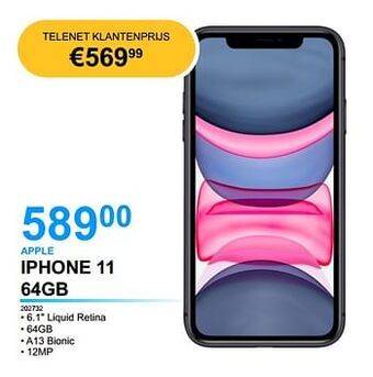 Derco Systems Apple iphone 11 64gb aanbieding