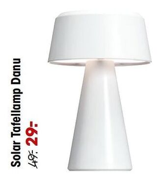 Kwantum Solar tafellamp danu aanbieding
