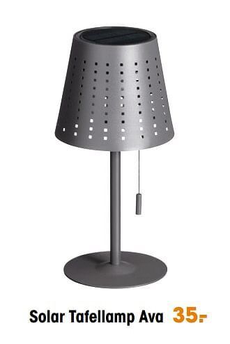 Kwantum Solar tafellamp ava aanbieding