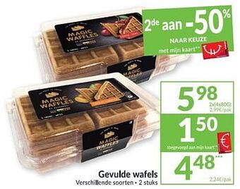 Intermarché Gevulde wafels aanbieding