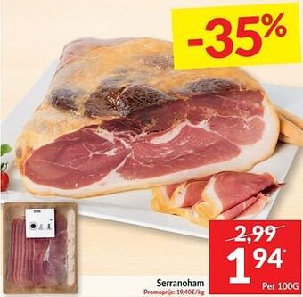 Intermarché Serranoham aanbieding
