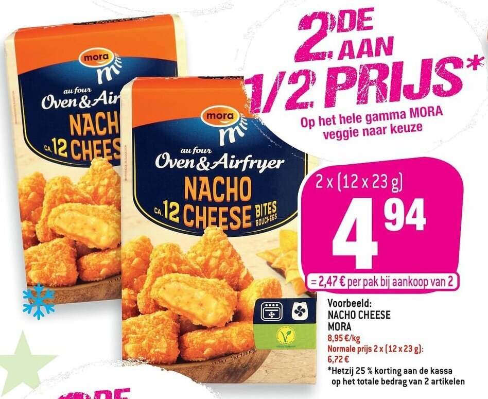 Voorbeeld Nacho Cheese Mora promotie bij Match