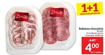 Intermarché Italiaanse charcuterie donzelli aanbieding