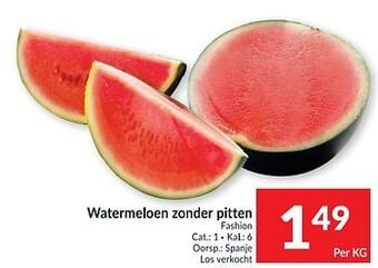 Intermarché Watermeloen zonder pitten aanbieding
