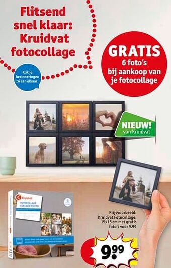Kruidvat Kruidvat fotocollage met gratis foto`s aanbieding