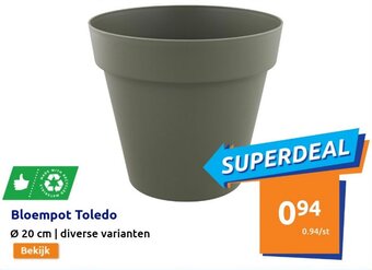 Action Bloempot Toledo aanbieding
